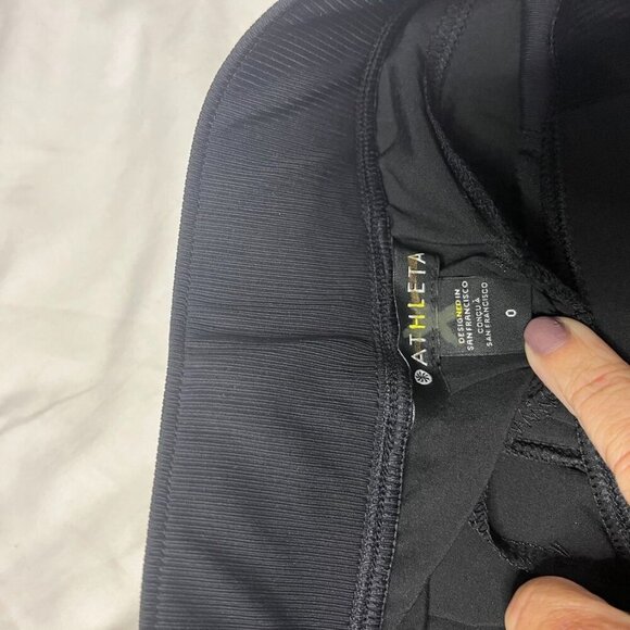 Athleta Brooklyn Bermuda Shorts Black Size  0 New Without Tags - Picture 7 of 8